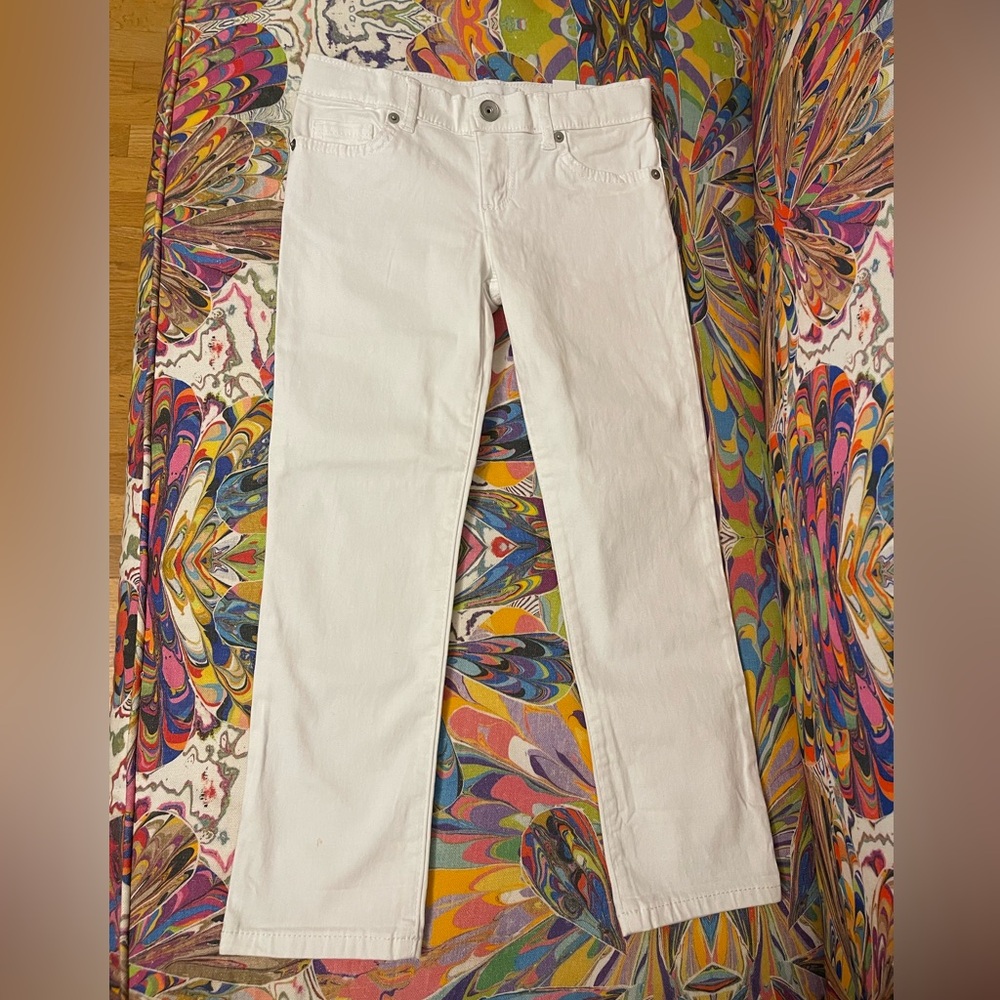 NEW The Children’s Place Girls White Pants Khakis Chinos